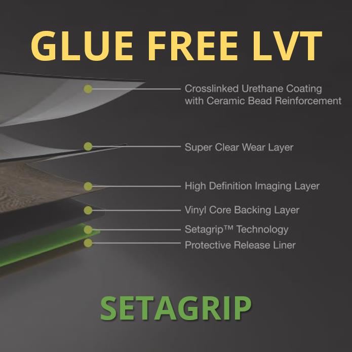 SetaGrip Glue Free LVT